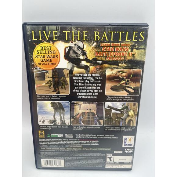 Star Wars: Battlefront Greatest Hits PlayStation 2 PS2 CIB Video Game Complete!! - Picture 2 of 8